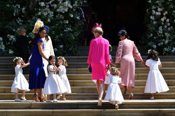 Kate Middleton et Jessica Mulroney - Les invités arrivent à la chapelle St. George pour le mariage du prince Harry et de Meghan Markle au château de Windsor, Royaume, Uni, le 19 mai 2018.