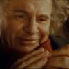 Ian Holm dans le film "Le seigneur des anneaux : la communauté de l'anneau". 2001.