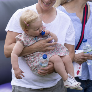 Zara Tindall et sa fille Lena Tindall - "2019 Festival of British Eventing" dans le parc Gatcombe au Royaume-Uni. Le 2 août 2019