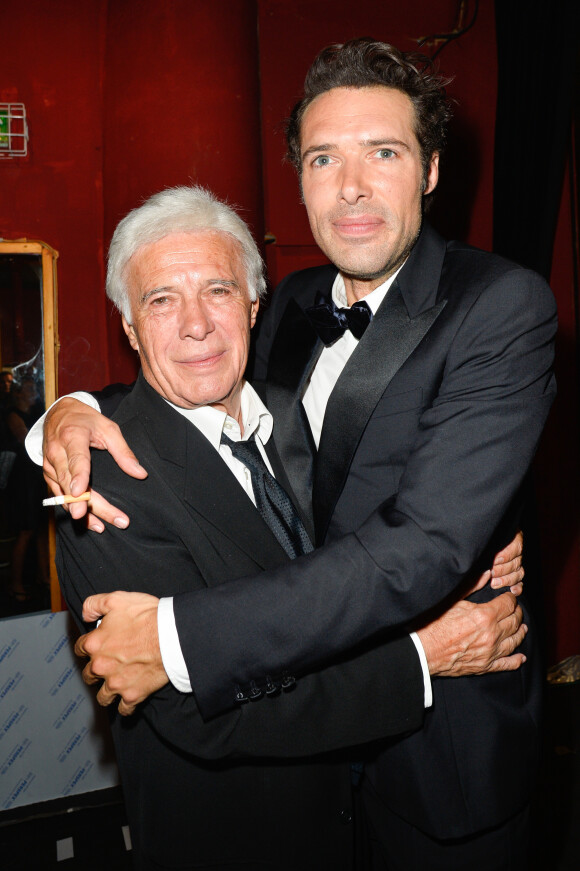 Guy Bedos et son fils Nicolas Bedos - 29ème cérémonie des Molières 2017 aux Folies Bergère à Paris le 29 mai 2017. © Coadic Guirec/Bestimage