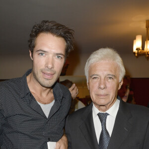 Nicolas et Guy Bedos - Generale du spectacle de Muriel Robin "Robin Revient Tsoin Tsoin" au Theatre de la porte Saint-Martin a Paris, le 23 septembre 2013.