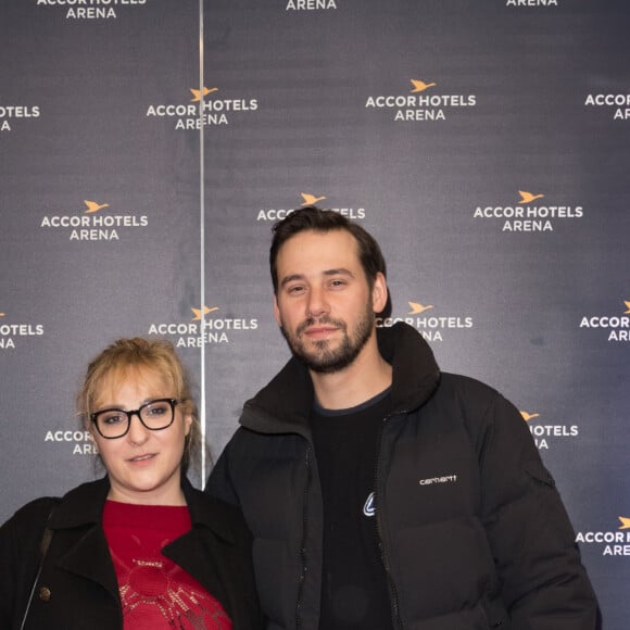 Exclusif - Marilou Berry et son compagnon Alexis lors du concert de Suprême NTM (Joeystarr et Kool Shen) à L'AccorHotels Arena à Paris le 09 mars 2018.