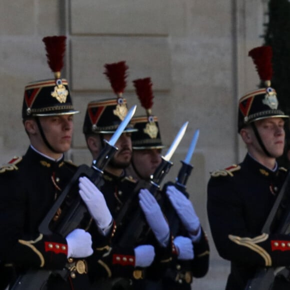 Le président de la république, Emmanuel Macron reçoit Kaïs Saïed, Président de la République tunisienne pour un entretien au palais de l'Elysée, à Paris le 22 juin 2020. © Stéphane Lemouton / Bestimage