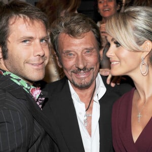 Exclusif - Johnny Hallyday fêtes ses 65 ans lors d'une soirée organisée chez son ami Christian Audigier, avec sa femme Laeticia et son ami le rince Emmanuel Philibert de Savoie. Le 14 juin 2008 à Los Angeles.