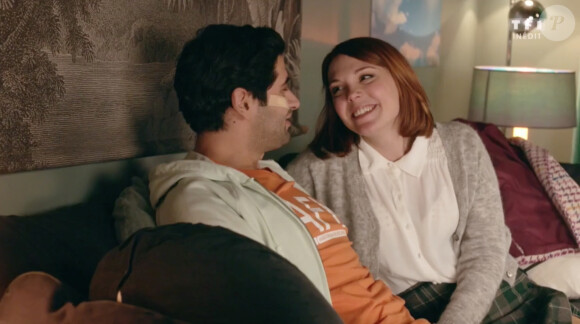 Marion Christmann et Mayel Elhajaoui dans la série "Demain nous appartient", sur TF1.