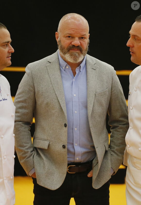 Exclusif - Le chef Philippe Etchebest fait le tour du salon "Exp'Hotel" à Bordeaux le 20 novembre 2017. © Patrick Bernard/ Bestimage