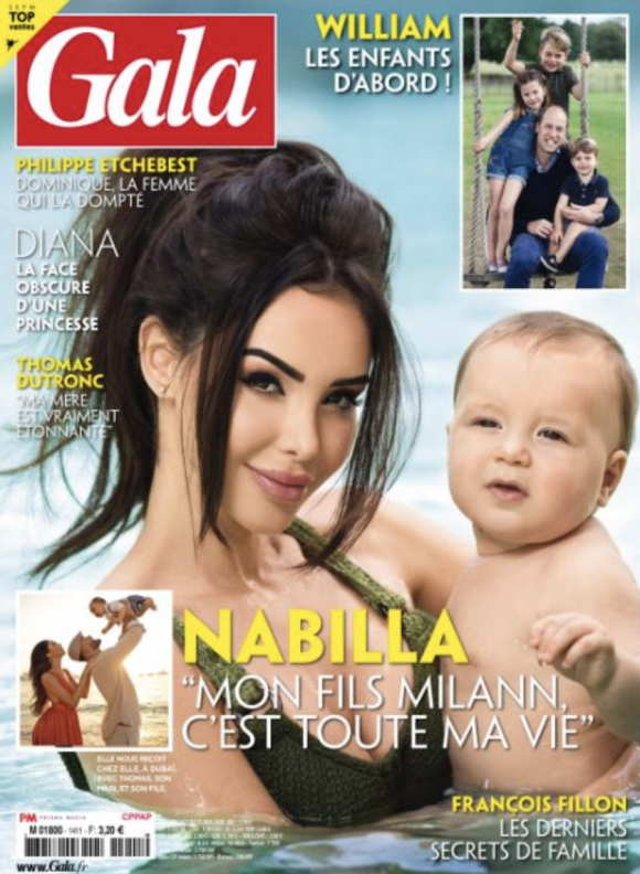 Nabilla en couverture du nouveau magazine de "Gala" paru le 25 juin 2020