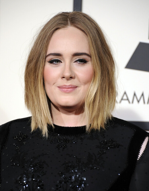 Adele - La 58e soirée annuelle des Grammy Awards au Staples Center à Los Angeles, le 15 février 2016.