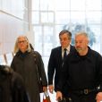 François Fillon et sa femme Penelope à la sortie de la 32ème chambre correctionnelle du tribunal de Paris le 9 mars 2020.