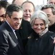 François Fillon et sa femme Penelope - Rassemblement de soutien à François Fillon, candidat du parti Les Républicains à la présidentielle, Place du trocadéro à Paris le 5 mars 2017. © Stéphane Lemouton/Bestimage