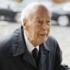 Valéry Giscard d'Estaing - Obsèques de l'académicien Marc Fumaroli en l'église Saint-Germain-des-Près à Paris. Le 1er juillet 2020.