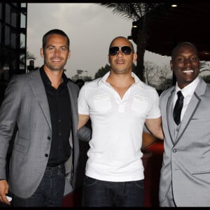 Vin Diesel, Tyrese Gibson, Paul Walker - Première du film "Fast and Furious 5" à Marseille. Le 28 avril 2011.