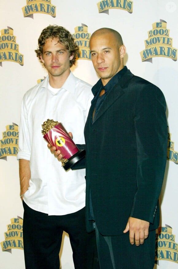 Vin Diesel et Paul Walker - Soirée "MTV Movie Awards 2002". Los Angeles. Le 3 juin 2002.