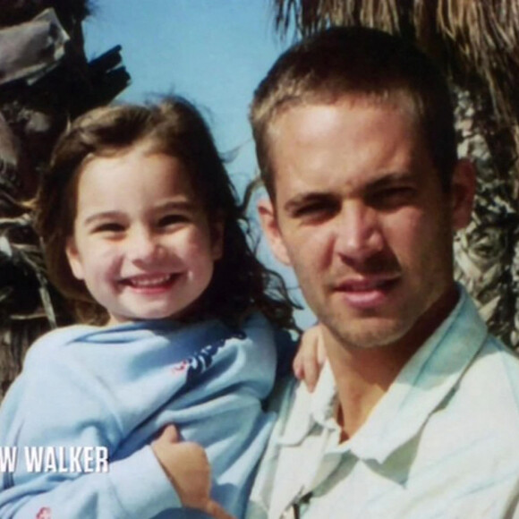 Paul Walker et sa fille Meadow - Témoignages très émouvants de la famille de Paul Walker dans "I Am Paul Walker" qui retrace sa vie. Le 11 août 2018.