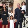 Vin Diesel, sa compagne Paloma Jimenez avec leurs enfants Hania Riley et Vincent - L'acteur Vin Diesel a devoilé son étoile sur le Walk of Fame d'Hollywood. Le 26 août 2013.