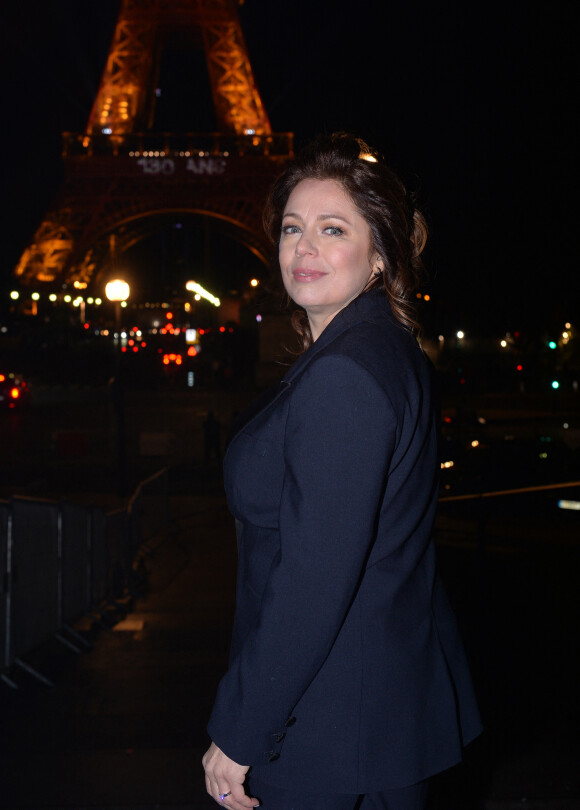 Exclusif - Isabelle Boulay - Backstage du concert anniversaire des 130 ans de la Tour Eiffel à Paris, qui sera diffusé le 26 octobre sur France 2. Le 2 octobre 2019. © Perusseau-Veeren/ Bestimage