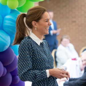 Catherine Kate Middleton, duchesse de Cambridge, le prince William, duc de Cambridge lors d'une visite à l'hôpital Queen Elizabeth Hospital à King's Lynn le 5 juillet 2020.