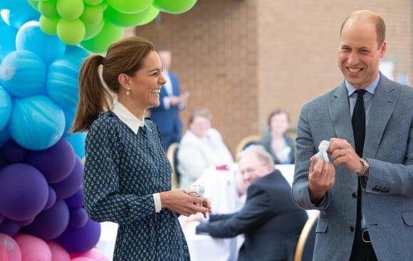 Catherine Kate Middleton, duchesse de Cambridge, le prince William, duc de Cambridge lors d'une visite à l'hôpital Queen Elizabeth Hospital à King's Lynn le 5 juillet 2020.