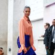 Tina Kunakey - Arrivées au défilé de mode prêt-à-porter automne-hiver 2020/2021 "Mugler" à Paris. Le 26 février 2020.