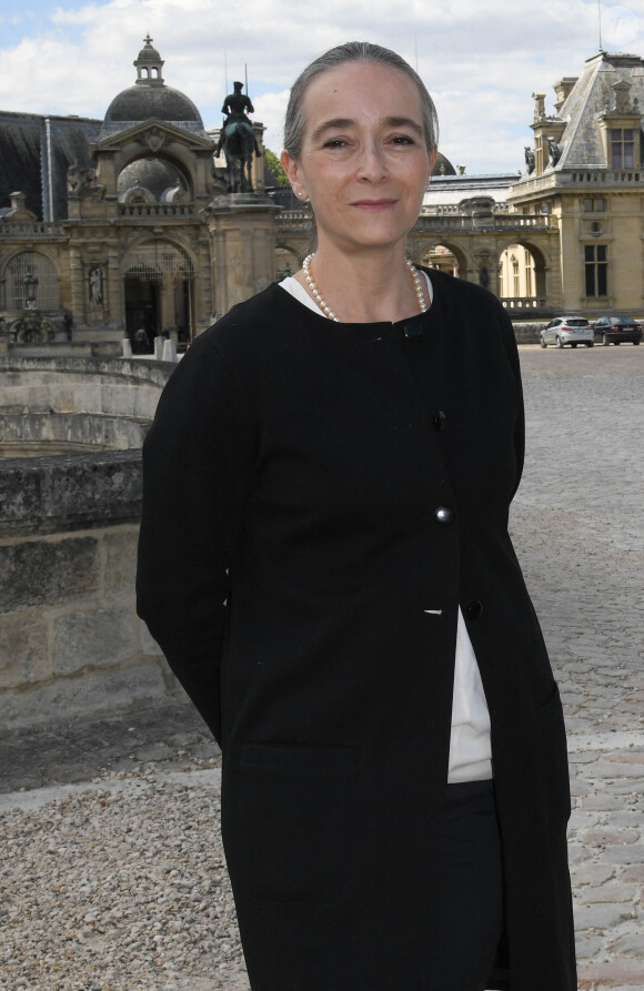 Delphine Ernotte (présidente France Télévisions) - Tournage de la série télévisée "Les Aventures du jeune Voltaire" au Château de Chantilly, le 7 juillet 2020. © Coadic Guirec/Bestimage