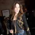 Carla Bruni - Arrivées au défilé de mode prêt-à-porter automne-hiver 2020/2021 Céline à Paris le 28 février 2020. © Veeren Ramsamy - Christophe Clovis / Bestimage