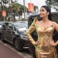 Aishwarya Rai à bord des voitures officielles du 72e Festival International du Film de Cannes, France, le 19 mai 2019.