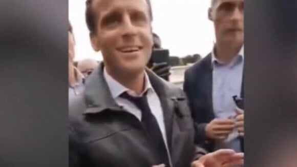 BFMTV a diffusé les images d'Emmanuel Macron pris à partie dans le jardin des Tuileries (Paris), lors d'une balade privée avec son épouse Brigitte Macron dans la soirée du 14 juillet 2020.