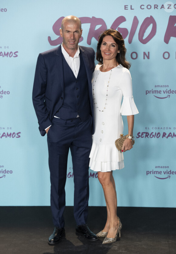 Zinedine Zidane et sa femme Véronique - Première du documentaire "Le coeur de Sergio Ramos" à Madrid le 10 septembre 2019