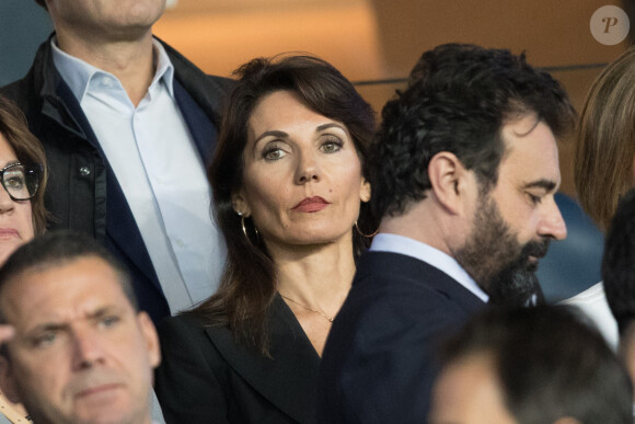 Véronique Zidane dans les tribunes lors du match UEFA Ligue des Champions groupe A, opposant le Paris Saint-Germain (PSG) au Real Madrid au Parc des Princes à Paris, France, le 18 septembre 2019. Le PSG a gagné 3-0. © Cyril Moreau/Bestimage