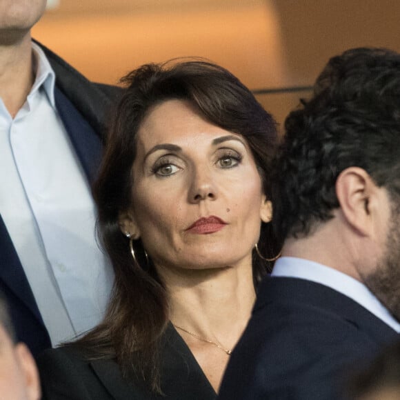 Véronique Zidane dans les tribunes lors du match UEFA Ligue des Champions groupe A, opposant le Paris Saint-Germain (PSG) au Real Madrid au Parc des Princes à Paris, France, le 18 septembre 2019. Le PSG a gagné 3-0. © Cyril Moreau/Bestimage