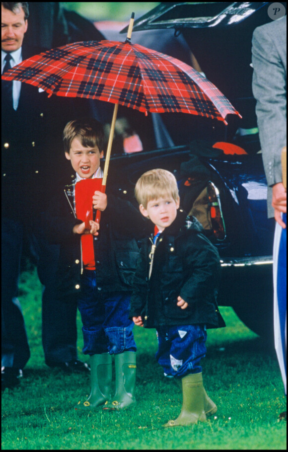 Le Prince Harry er son frère le Prince William 09/06/1987 -