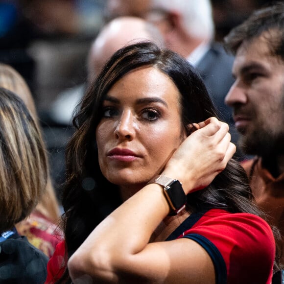 Jade Foret (Lagardère) assiste au match "Benoît Paire - Gaël Monfils (4/6-6/7)" lors du tournoi Rolex Paris Masters 2019, le 30 octobre 2019. © Perusseau-Veeren/Bestimage