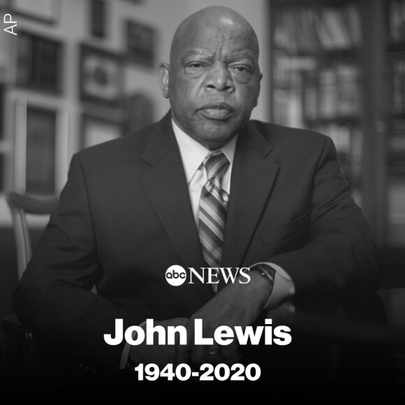 Mort de John Lewis le 17 juillet 2020, à l'âge de 80 ans.