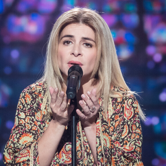 Exclusif - Julie Zenatti - Enregistrement de l'émission "100 ans de comédies musicales pour le Sidaction", qui sera diffusée le 2 avril sur France 2. Le 10 mars 2020 © Moreau-Perusseau / Bestimage