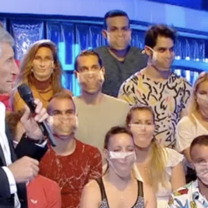 Nagui sur le plateau de son émission "N'oubliez pas les paroles", vendredi 17 juillet 2020 sur France 2.