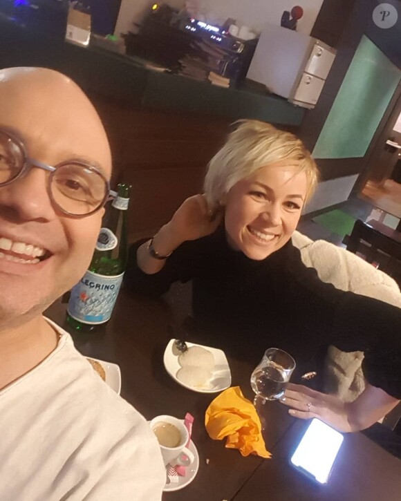 Yoann Riou avec Emmanuelle Berne, le 17 février 2019, sur Instagram