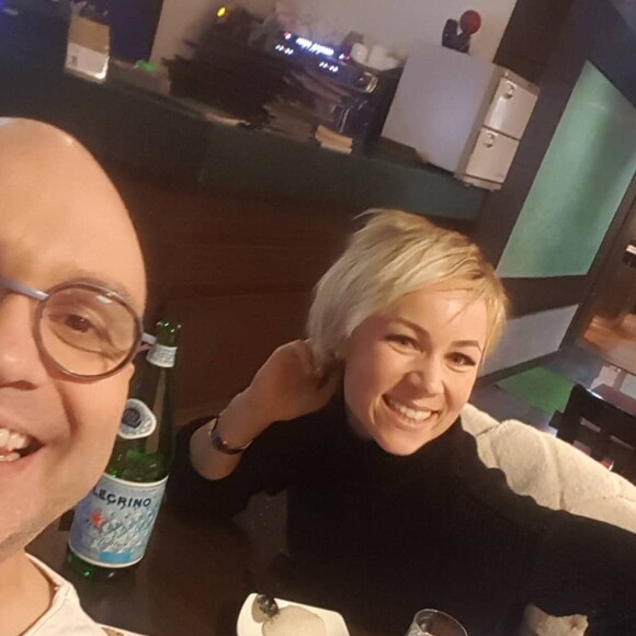 Yoann Riou avec Emmanuelle Berne, le 17 février 2019, sur Instagram
