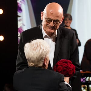 Benoist Gérard et Mimie Mathy - Enregistrement de l'émission "La Boîte à secrets 4" à Paris, présentée par F.Bollaert, et diffusée le 10 avril sur France 3. Le 23 janvier 2020 © Tiziano Da Silva / Bestimage