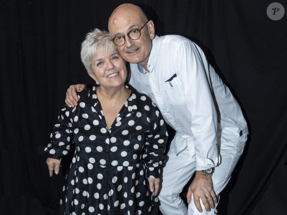 Mimie Mathy et son mari Benoist Gérard - Backstage de l'enregistrement de l'émission "La Chanson secrète 4", qui sera diffusée le 4 janvier 2020 sur TF1, à Paris. Le 17 décembre 2019 © Gaffiot-Perusseau / Bestimage Exclusive