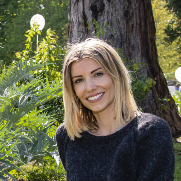 Alexandra Rosenfeld (Miss France 2006) lors de la 3ème édition de la chasse aux oeufs de Pâques organisé par le comité du Faubourg Saint-Honoré en partenariat avec la Maison Dalloyau au jardin des Champs-Elysées, à Paris, France, le 17 avril 2019.© Pierre Perusseau/Bestimage