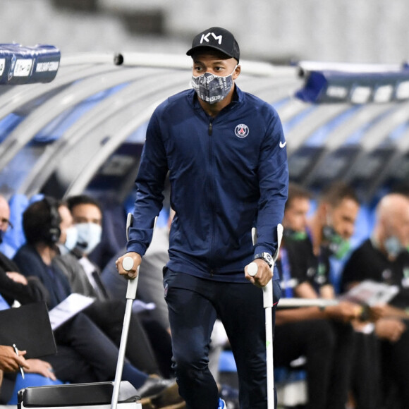 Kylian Mbappé lors de la finale de la Coupe de France entre le Paris Saint-Germain et l'AS Saint-Etienne au Stade de France. Saint-Denis, le 24 juillet 2020. © Federico Pestellini/Panoramic/Bestimage