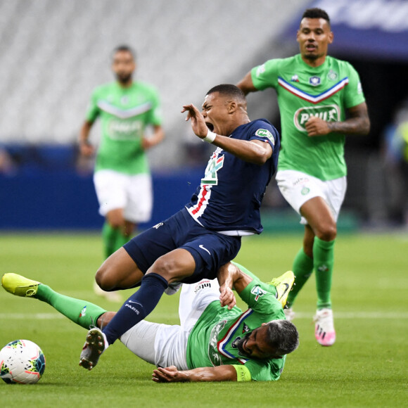 Kylian Mbappé lors de la finale de la Coupe de France entre le Paris Saint-Germain et l'AS Saint-Etienne au Stade de France. Saint-Denis, le 24 juillet 2020. © Federico Pestellini/Panoramic/Bestimage