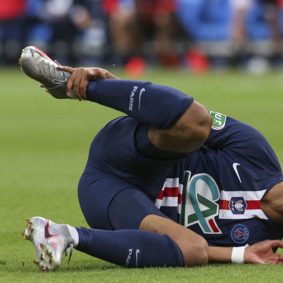 Kylian Mbappé lors de la finale de la Coupe de France entre le Paris Saint-Germain et l'AS Saint-Etienne au Stade de France. Saint-Denis, le 24 juillet 2020. © Federico Pestellini/Panoramic/Bestimage