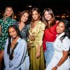 Exclusif - Camille Cerf, Valérie Bègue, Malika Ménard, Marine Lorphelin, Flora Coquerel et Clémence Botino sur le bateau Les Jardins du Pont Neuf. Paris le 23 juillet 2020. © Rachid Bellak/Bestimage