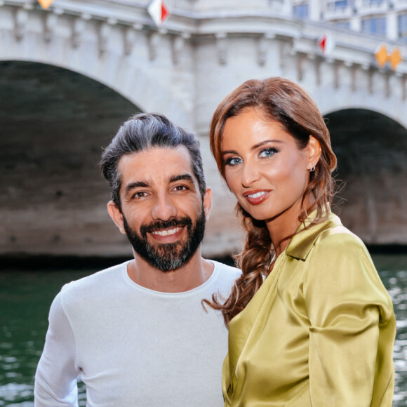 Exclusif - Malika Ménard (Miss France 2010) fête son 33ème anniversaire sur le bateau Les Jardins du Pont Neuf. Paris le 23 juillet 2020. © Rachid Bellak/Bestimage