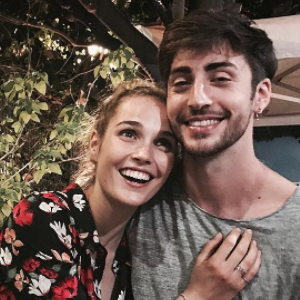 Camille Lou et son ex-amoureux Gabriele, le 30 juillet 2017 en Italie.