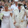 Mariage du prince Albert de Monaco et Charlene Wittstock à Monaco, le 2 juillet 2011.