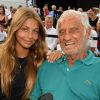 Exclusif - Jean-Paul Belmondo et sa fille Stella - Gala de boxe "No Limit Episode IX" organisé par B. Asloum (ancien champion du monde de boxe) en plein air au théâtre Tivol au Cannet le 18 juillet 2019. © Bruno Bebert/Bestimage