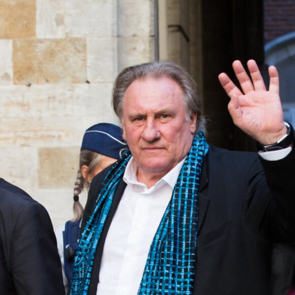 Gérard Depardieu à l'Hôtel de Ville de Bruxelles lors d'une cérémonie honorant sa carrière le 25 juin 2018. © Alain Rolland/Imagebuzz/Bestimage