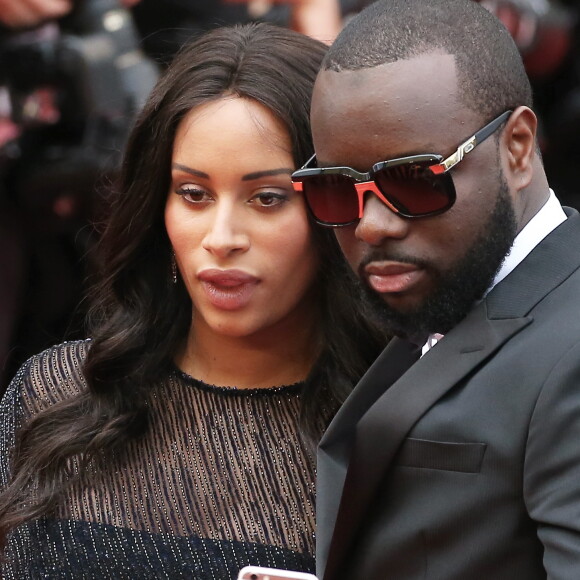 Maître Gims et sa femme DemDem - Montée des marches du film "The BFG" ("Le BGG Le Bon Gros Géant") lors du 69ème Festival International du Film de Cannes. Le 14 mai 2016.